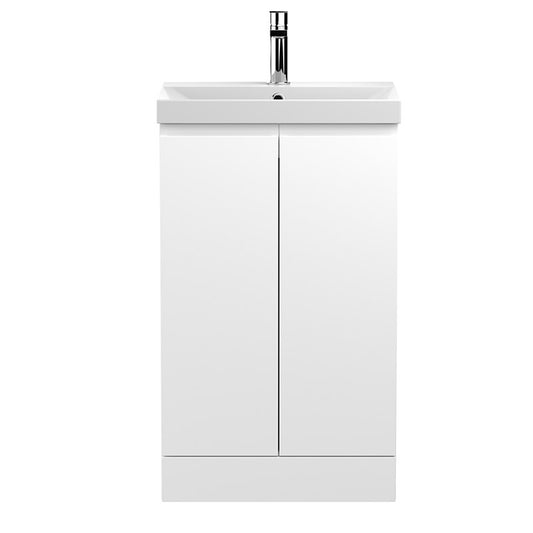 Hudson Reed Urban Floor Standing Double Door 500mm Vanity Unit with Thin-Edge Ceramic Basin (1 size, 5 colours) - Brand New Bathrooms