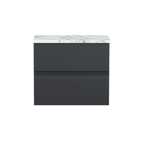 Hudson Reed Urban Wall Hung Double Drawer 600mm Unit & Laminate Worktop (1 size, 5 colours) - Brand New Bathrooms