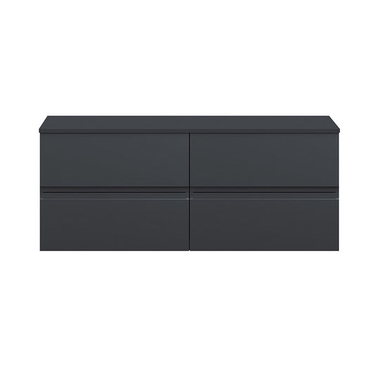 Hudson Reed Urban Wall Hung Four Drawer 1200mm Unit & Matching Worktop (1 size, 5 colours) - Brand New Bathrooms
