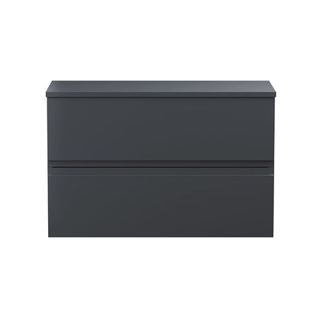 Hudson Reed Urban Wall Hung Double Drawer 800mm Vanity Unit with Matching Worktop (1 size, 5 colours) - Brand New Bathrooms