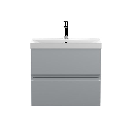 Hudson Reed Urban Wall Hung Double Drawer 600mm Vanity Unit & Thin-Edge Ceramic Basin (1 size, 5 colours) - Brand New Bathrooms