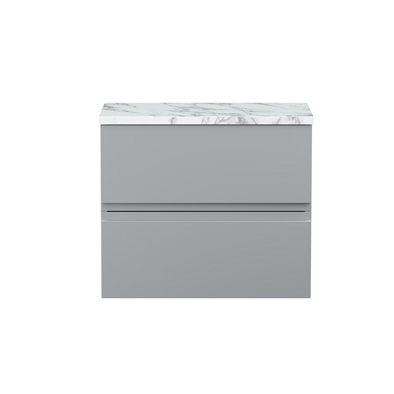 Hudson Reed Urban Wall Hung Double Drawer 600mm Unit & Laminate Worktop (1 size, 5 colours) - Brand New Bathrooms