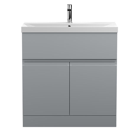 Hudson Reed Urban Floor Standing Double Door 800mm Vanity Unit with Thin-Edge Ceramic Basin (1 size, 5 colours) - Brand New Bathrooms