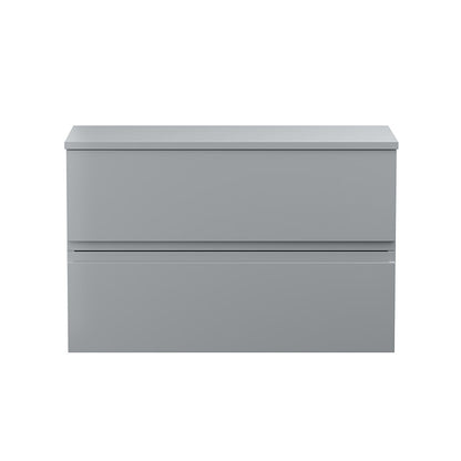 Hudson Reed Urban Wall Hung Double Drawer 800mm Vanity Unit with Matching Worktop (1 size, 5 colours) - Brand New Bathrooms