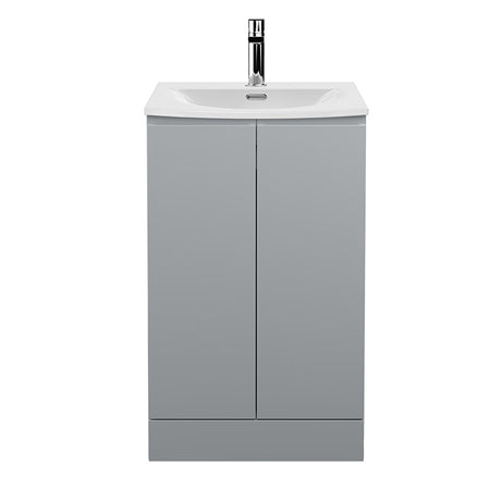 Hudson Reed Urban Floor Standing Double Door 500mm Vanity Unit & Curved Ceramic Basin (1 size, 5 colours) - Brand New Bathrooms