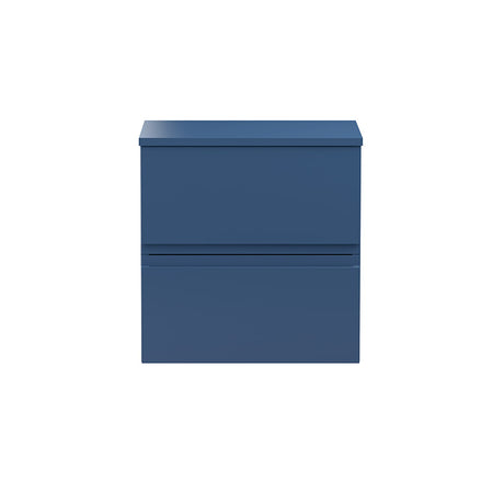 Hudson Reed Urban Wall Hung Double Drawer 500mm Vanity Unit with Matching Worktop (1 size, 4 colours) - Brand New Bathrooms