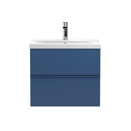 Hudson Reed Urban Wall Hung Double Drawer 600mm Vanity Unit with Mid-Edge Ceramic Basin (1 size, 5 colours) - Brand New Bathrooms