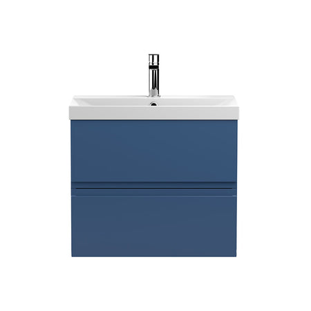Hudson Reed Urban Wall Hung Double Drawer 600mm Vanity Unit & Thin-Edge Ceramic Basin (1 size, 5 colours) - Brand New Bathrooms