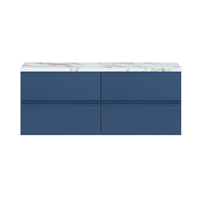 Hudson Reed Urban Wall Hung Four Drawer 1200mm Unit & Laminate Worktop (1 size, 5 colours) - Brand New Bathrooms