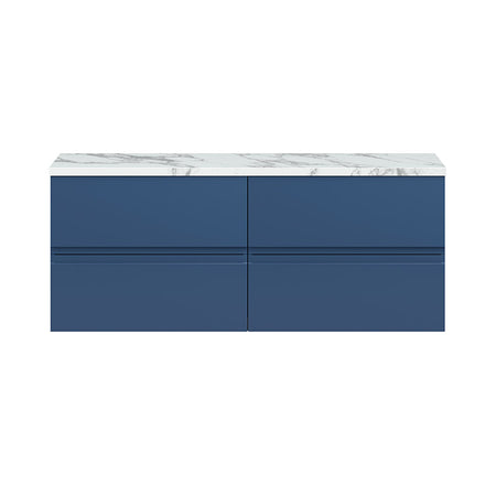 Hudson Reed Urban Wall Hung Four Drawer 1200mm Unit & Laminate Worktop (1 size, 5 colours) - Brand New Bathrooms