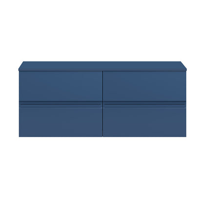 Hudson Reed Urban Wall Hung Four Drawer 1200mm Unit & Matching Worktop (1 size, 5 colours) - Brand New Bathrooms
