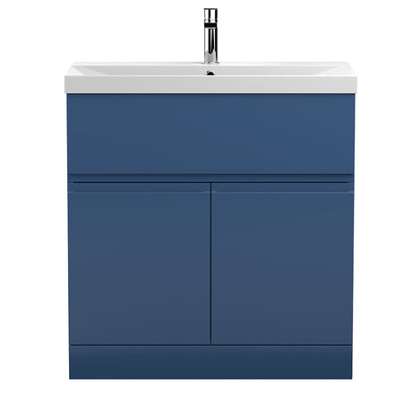 Hudson Reed Urban Floor Standing Double Door 800mm Vanity Unit with Thin-Edge Ceramic Basin (1 size, 5 colours) - Brand New Bathrooms