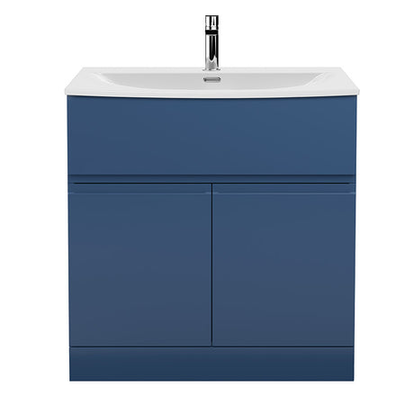 Hudson Reed Urban Floor Standing Double Door 800mm Vanity Unit with Curved Ceramic Basin (1 size, 5 colours) - Brand New Bathrooms