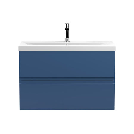 Hudson Reed Urban Wall Hung Double Drawer 800mm Vanity Unit with Mid-Edge Ceramic Basin (1 size, 5 colours) - Brand New Bathrooms