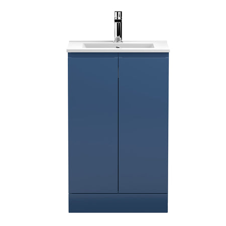 Hudson Reed Urban Floor Standing Double Door 500mm Vanity Unit with Minimalist Ceramic Basin (1 size, 5 colours) - Brand New Bathrooms