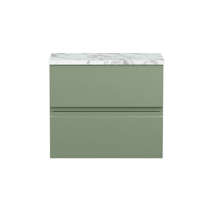 Hudson Reed Urban Wall Hung Double Drawer 600mm Unit & Laminate Worktop (1 size, 5 colours) - Brand New Bathrooms