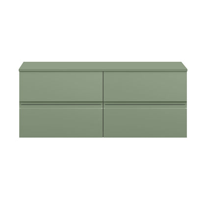 Hudson Reed Urban Wall Hung Four Drawer 1200mm Unit & Matching Worktop (1 size, 5 colours) - Brand New Bathrooms