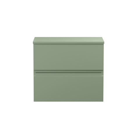 Hudson Reed Urban Wall Hung Double Drawer 600mm Vanity Unit with Matching Worktop (1 size, 5 colours) - Brand New Bathrooms