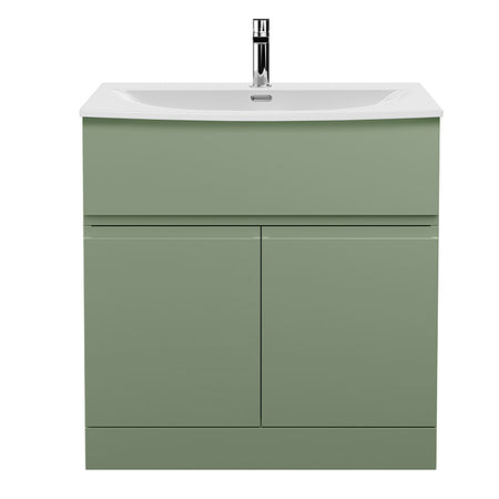 Hudson Reed Urban Floor Standing Double Door 800mm Vanity Unit with Curved Ceramic Basin (1 size, 5 colours) - Brand New Bathrooms