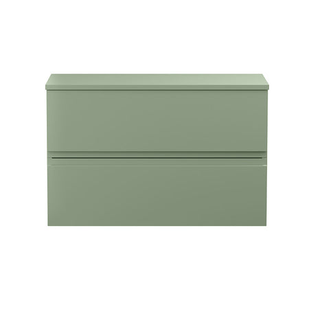 Hudson Reed Urban Wall Hung Double Drawer 800mm Vanity Unit with Matching Worktop (1 size, 5 colours) - Brand New Bathrooms