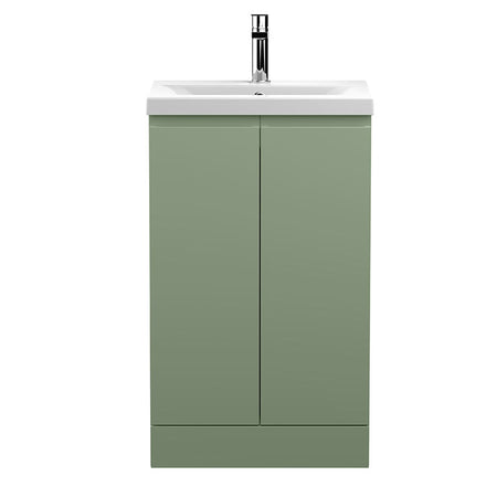 Hudson Reed Urban Floor Standing Double Door 500mm Vanity Unit with Mid-Edge Ceramic Basin (1 size, 5 colours) - Brand New Bathrooms