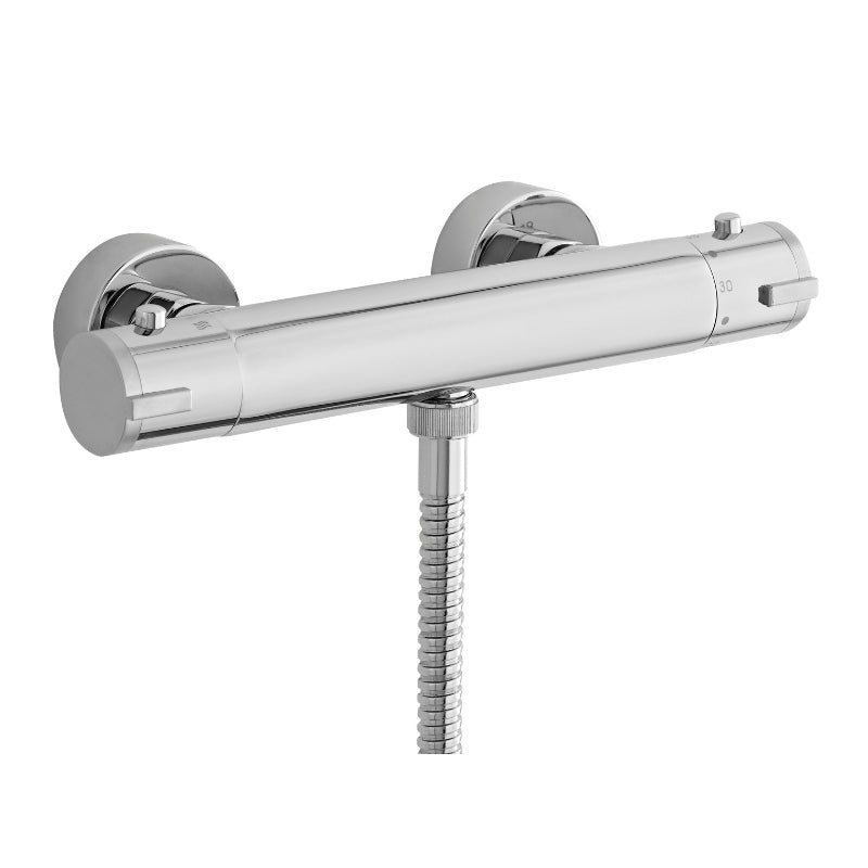 Nuie Bar Showers Minimalist Thermostatic Bar Valve (1 size, Chrome) - Brand New Bathrooms