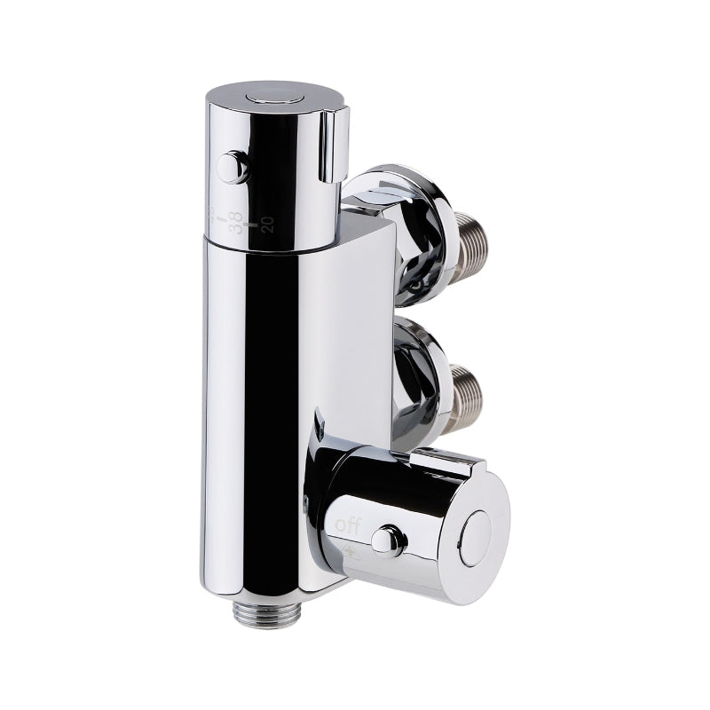 Nuie Bar Showers Vertical Thermostatic Bar Valve (1 size, Chrome) - Brand New Bathrooms