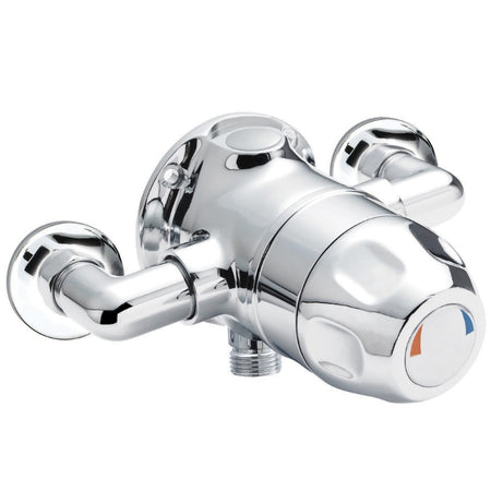 Nuie Commercial Exposed Sequential Shower Valve (2 sizes, Chrome) - Brand New Bathrooms