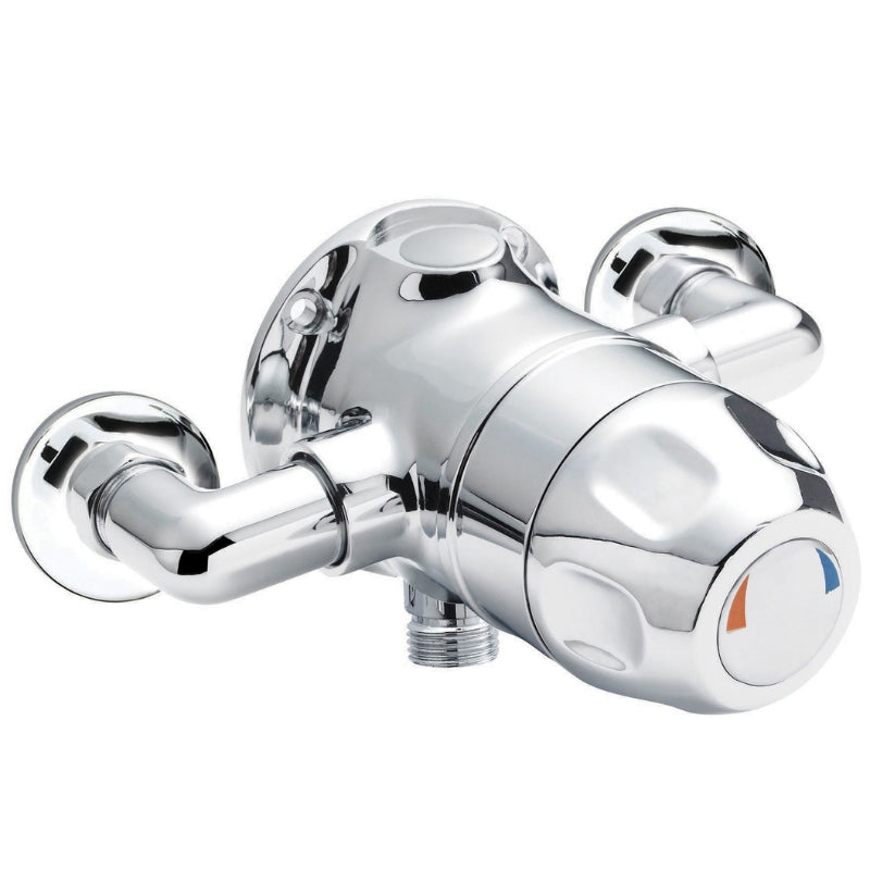 Nuie Commercial Exposed Sequential Shower Valve (2 sizes, Chrome) - Brand New Bathrooms