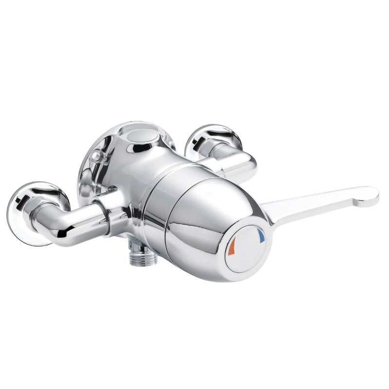 Nuie Commercial Exposed Sequential Shower Valve (2 sizes, Chrome) - Brand New Bathrooms
