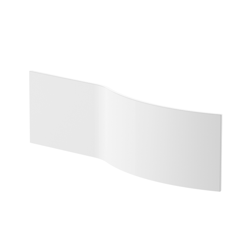 Nuie B-Shape Shower Bath Front Panels (2 sizes, White) - Brandnew Bathroom