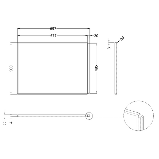 Nuie L-Shape Shower Bath Front Panel (2 sizes, White) - Brandnew Bathroom
