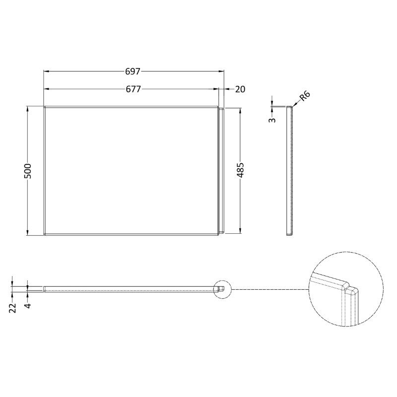 Nuie L-Shape Shower Bath Front Panel (2 sizes, White) - Brandnew Bathroom