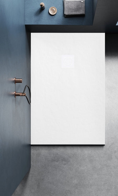 Brand New Bathrooms Polymer Anti-Slip Shower Tray (10 sizes, White) - Brand New Bathrooms