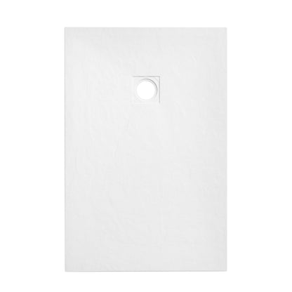 Brand New Bathrooms Polymer Anti-Slip Shower Tray (10 sizes, White)