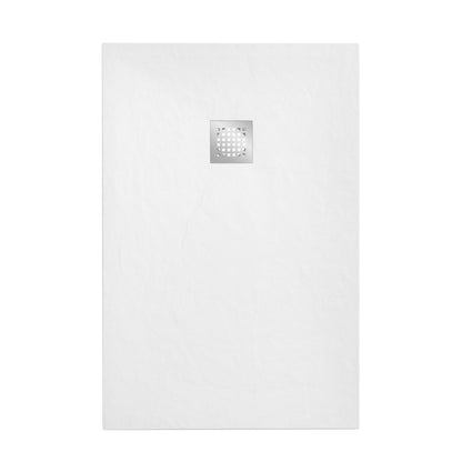 Brand New Bathrooms Polymer Anti-Slip Shower Tray (10 sizes, White)