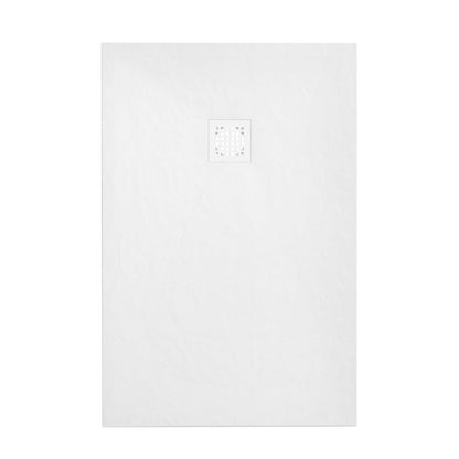 Brand New Bathrooms Polymer Anti-Slip Shower Tray (10 sizes, White)