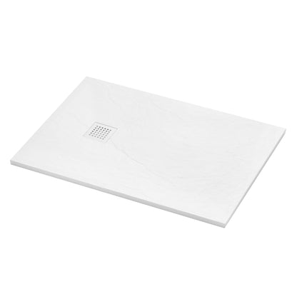 Brand New Bathrooms Polymer Anti-Slip Shower Tray (10 sizes, White)