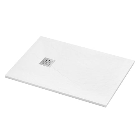 Brand New Bathrooms Polymer Anti-Slip Shower Tray (10 sizes, White) - Brand New Bathrooms