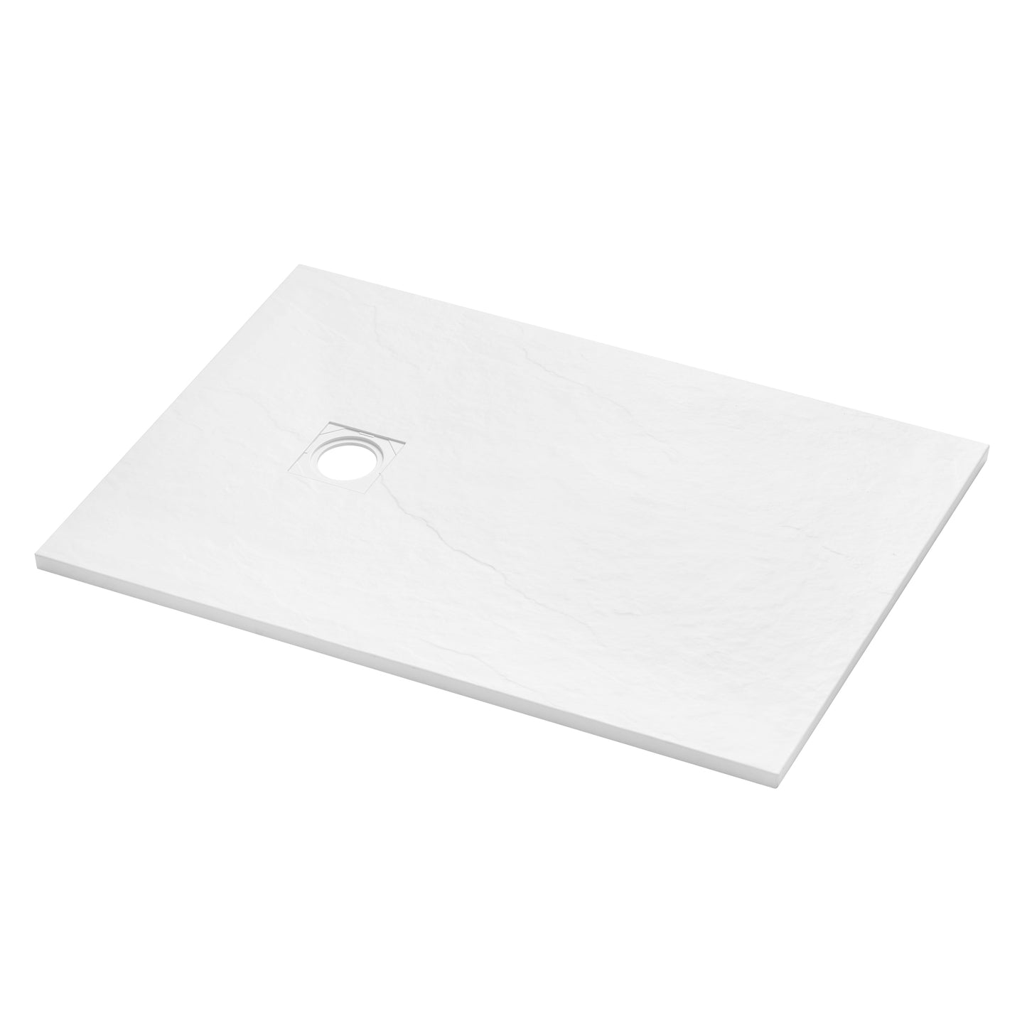Brand New Bathrooms Polymer Anti-Slip Shower Tray (10 sizes, White)