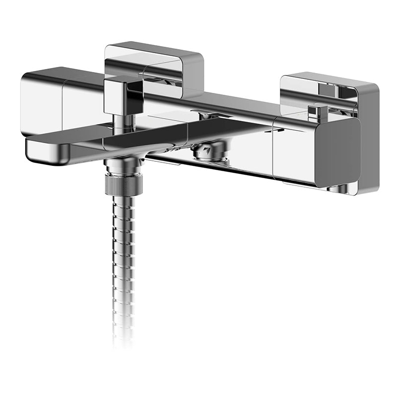Nuie Windon Wall Mounted Thermostatic Bath & Shower Mixer (Chrome) - Brandnew Bathroom