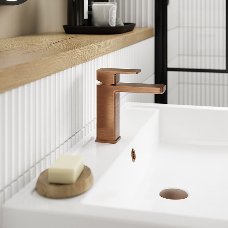 Nuie Windon Mono Basin Mixer With Push Button Waste (4 colours) - Brandnew Bathroom