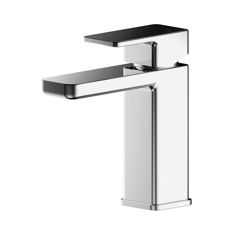 Nuie Windon Mini Basin Mixer With Push Button Waste (Chrome) - Brandnew Bathroom