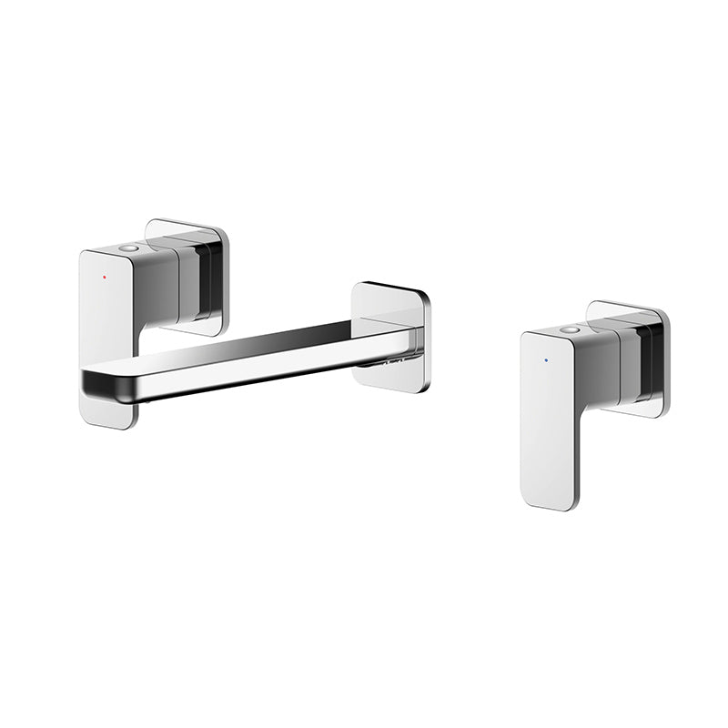 Nuie Windon Wall Mounted 3 Tap Hole Basin Mixer (Chrome) - Brandnew Bathroom