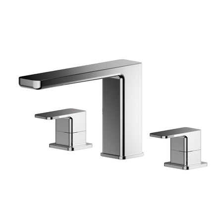 Nuie Windon Deck Mounted 3 Tap Hole Bath Filler (Chrome) - Brandnew Bathroom