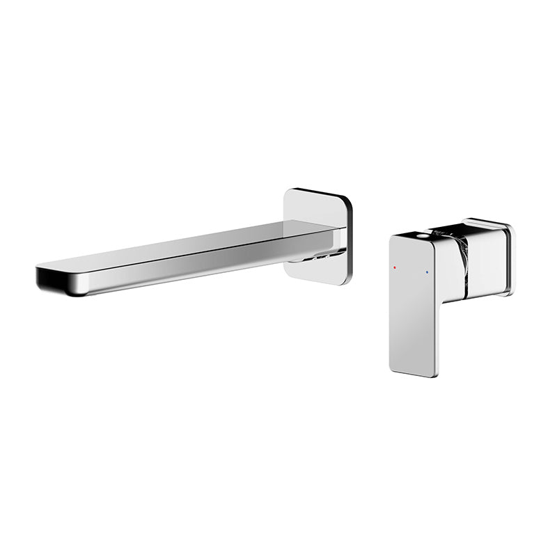 Nuie Windon Wall Mounted 2 Tap Hole Basin Mixer (Chrome) - Brandnew Bathroom