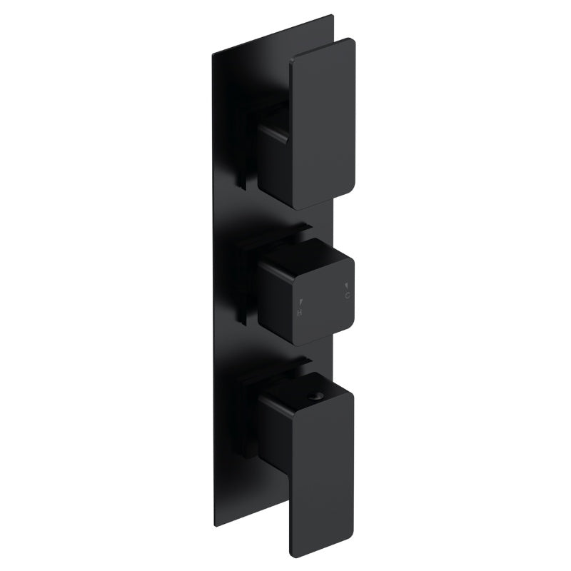 Nuie Windon Triple Thermostatic Shower Valve with Diverter (1 size, 4 colours) - Brand New Bathrooms