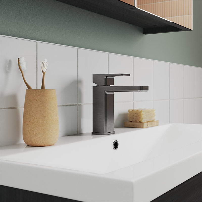 Nuie Windon Mono Basin Mixer With Push Button Waste (4 colours) - Brandnew Bathroom