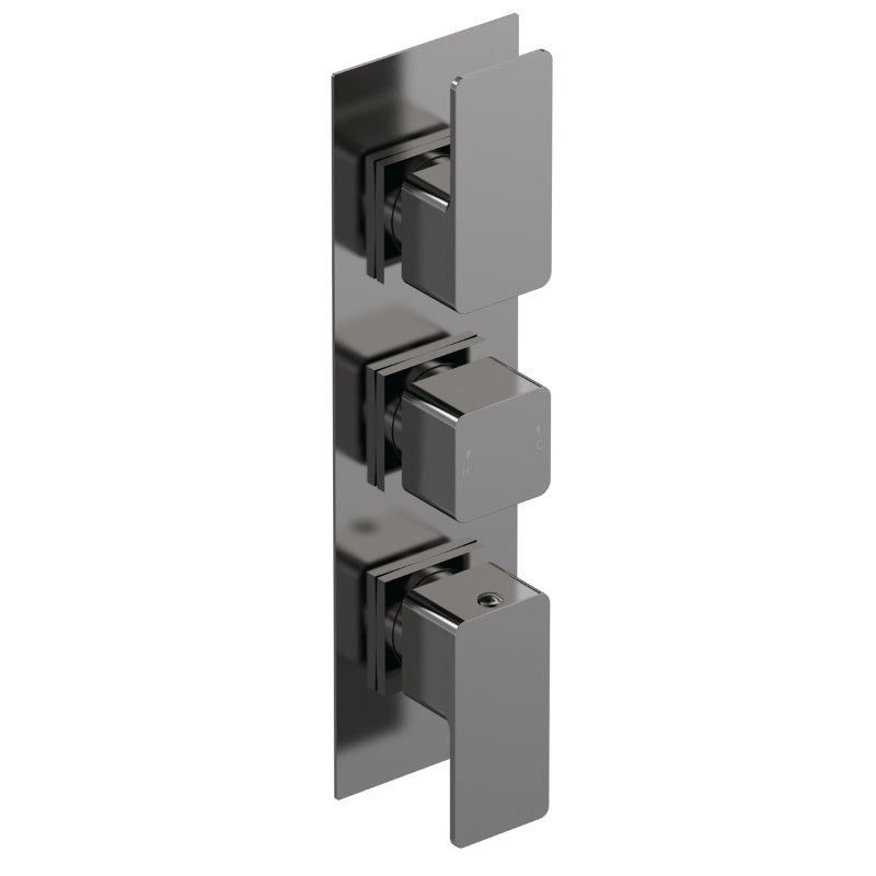 Nuie Windon Triple Thermostatic Shower Valve with Diverter (1 size, 4 colours) - Brand New Bathrooms