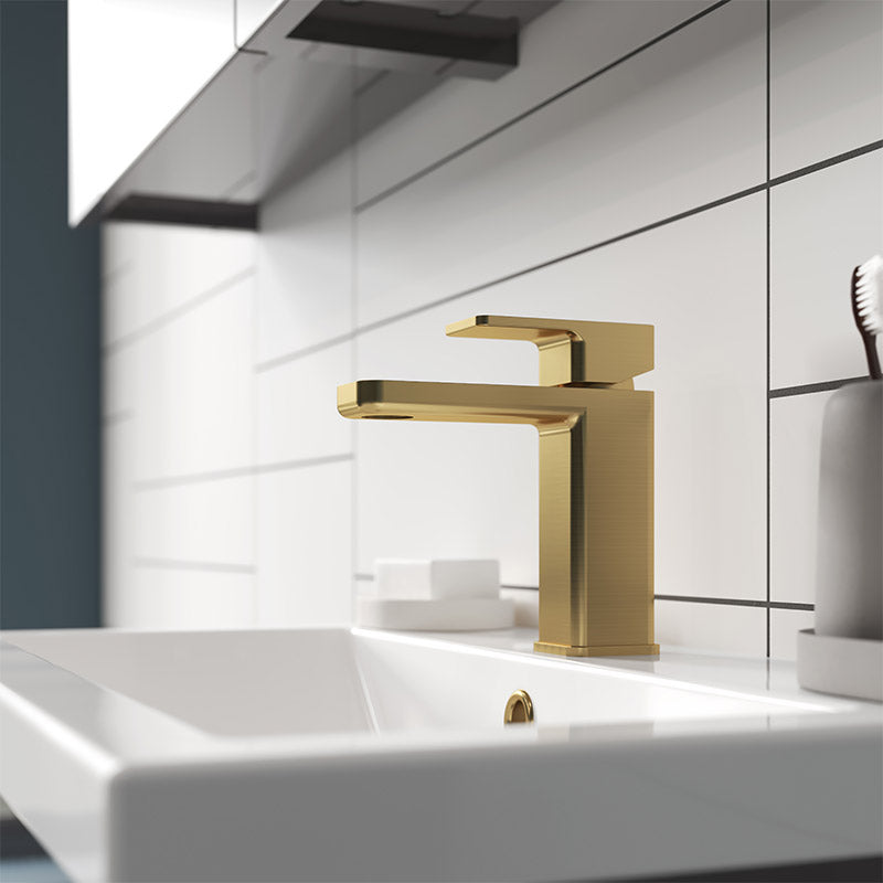 Nuie Windon Mono Basin Mixer With Push Button Waste (4 colours) - Brandnew Bathroom